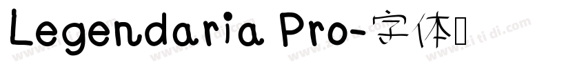 Legendaria Pro字体转换